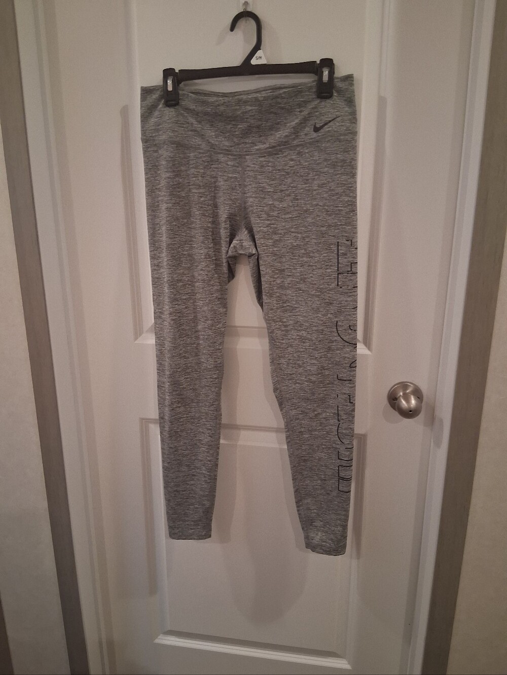 Nike Gray Marble Performance Leggings Size Large